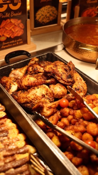 Poulet braisé et pommes de terre sautées